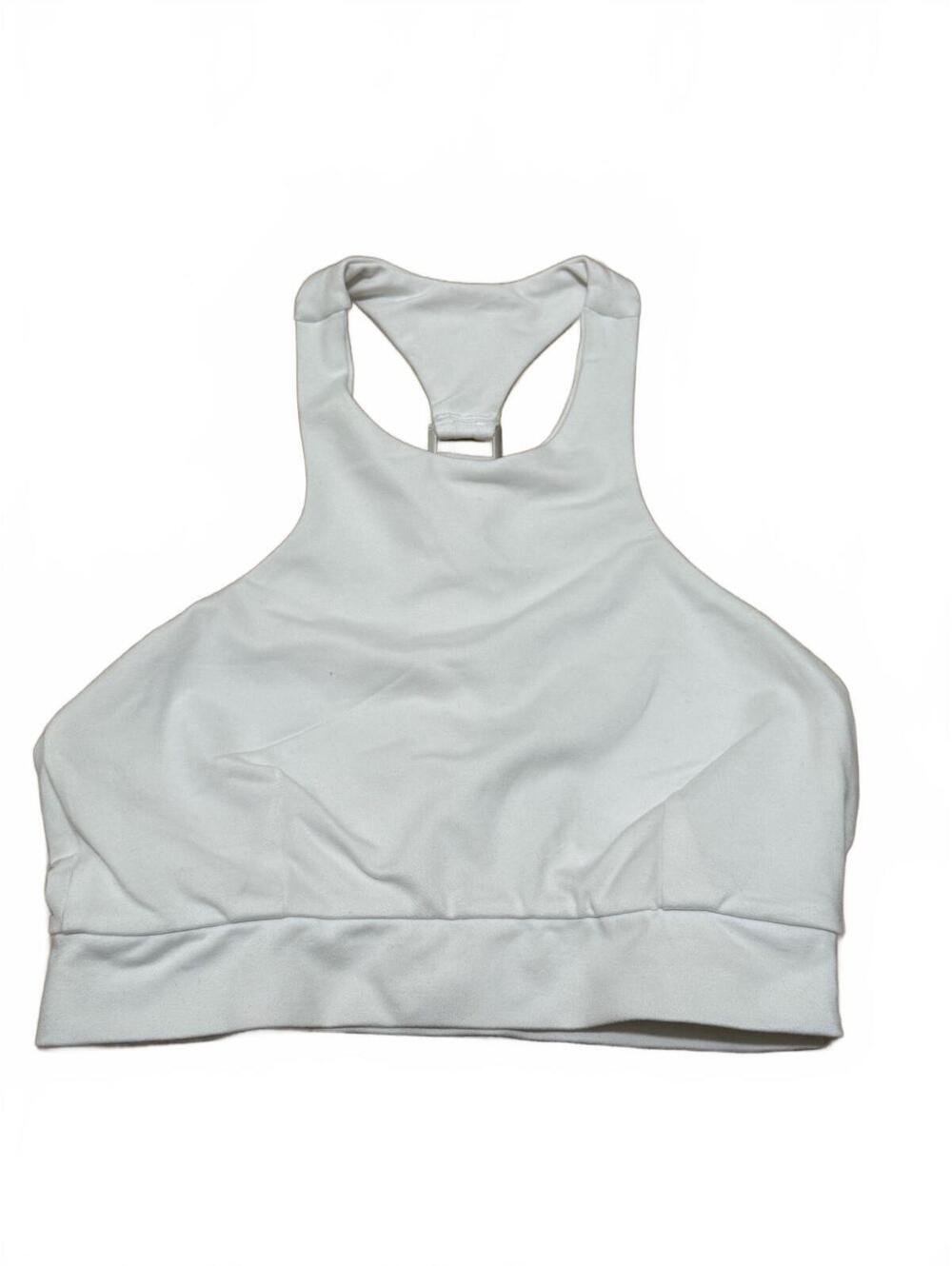 Bombshell Sportswear White Racerback Sports Bra | Size Small